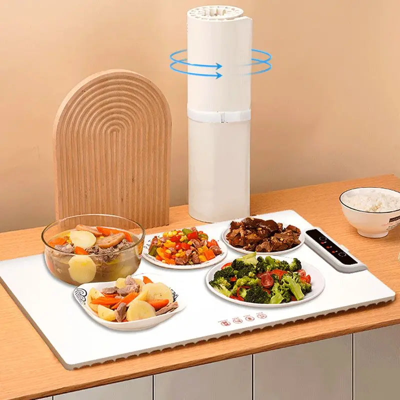 Electric Food Warmer Foldable Mat, Portable Heating Mat for Picnics & Home Use, Perfect Holiday Gift for Food Lovers