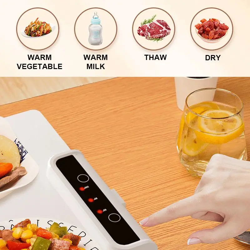 Electric Food Warmer Foldable Mat, Portable Heating Mat for Picnics & Home Use, Perfect Holiday Gift for Food Lovers